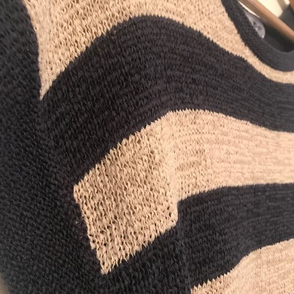 WD NY knit short sleeve striped top SZ XS - Picture 4 of 6